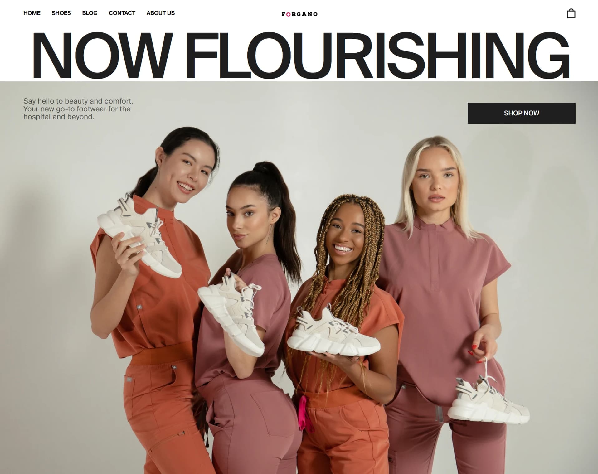 Forgano — Nursing Footwear E-Commerce Store