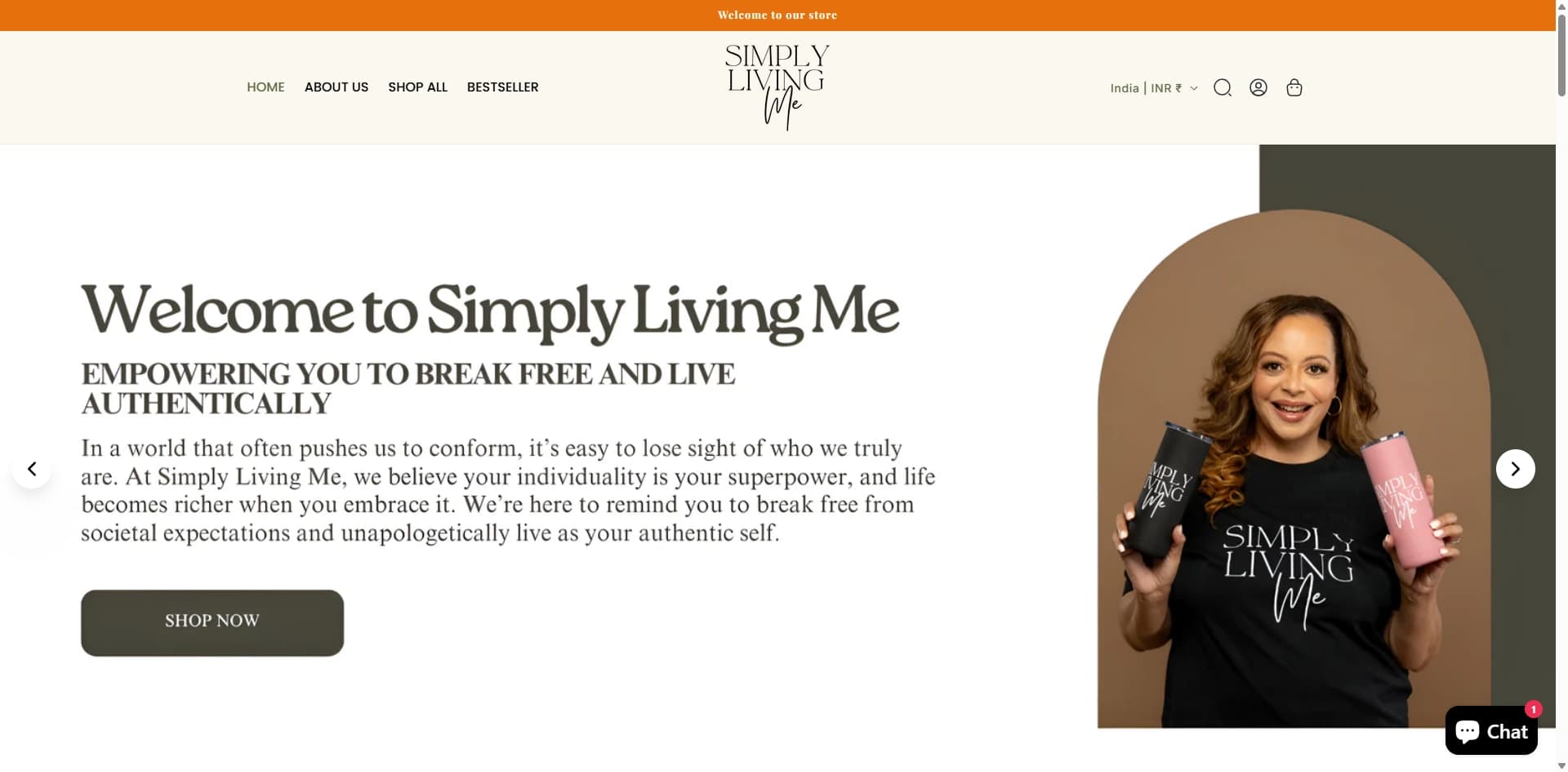 Simplylivinme – Lifestyle & Wellness eCommerce Website
