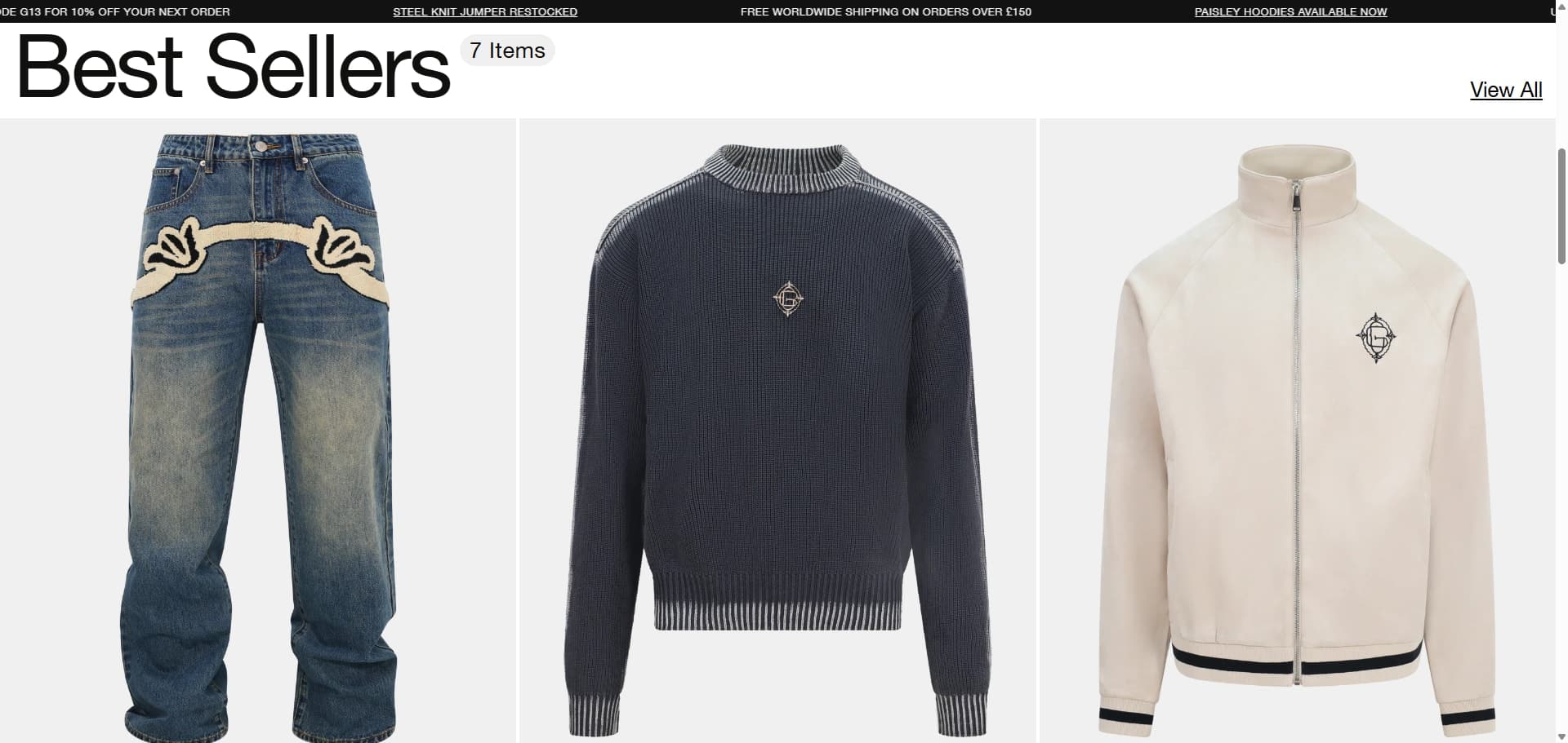 G-13 – Streetwear Fashion eCommerce Store screenshot 3