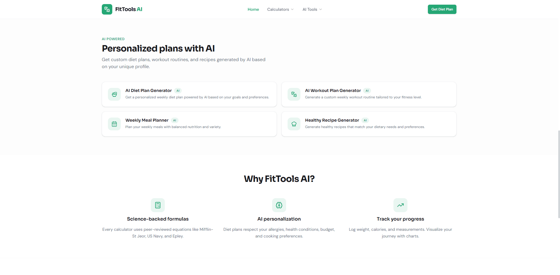 FitTools AI – Fitness Utilities Platform screenshot 4